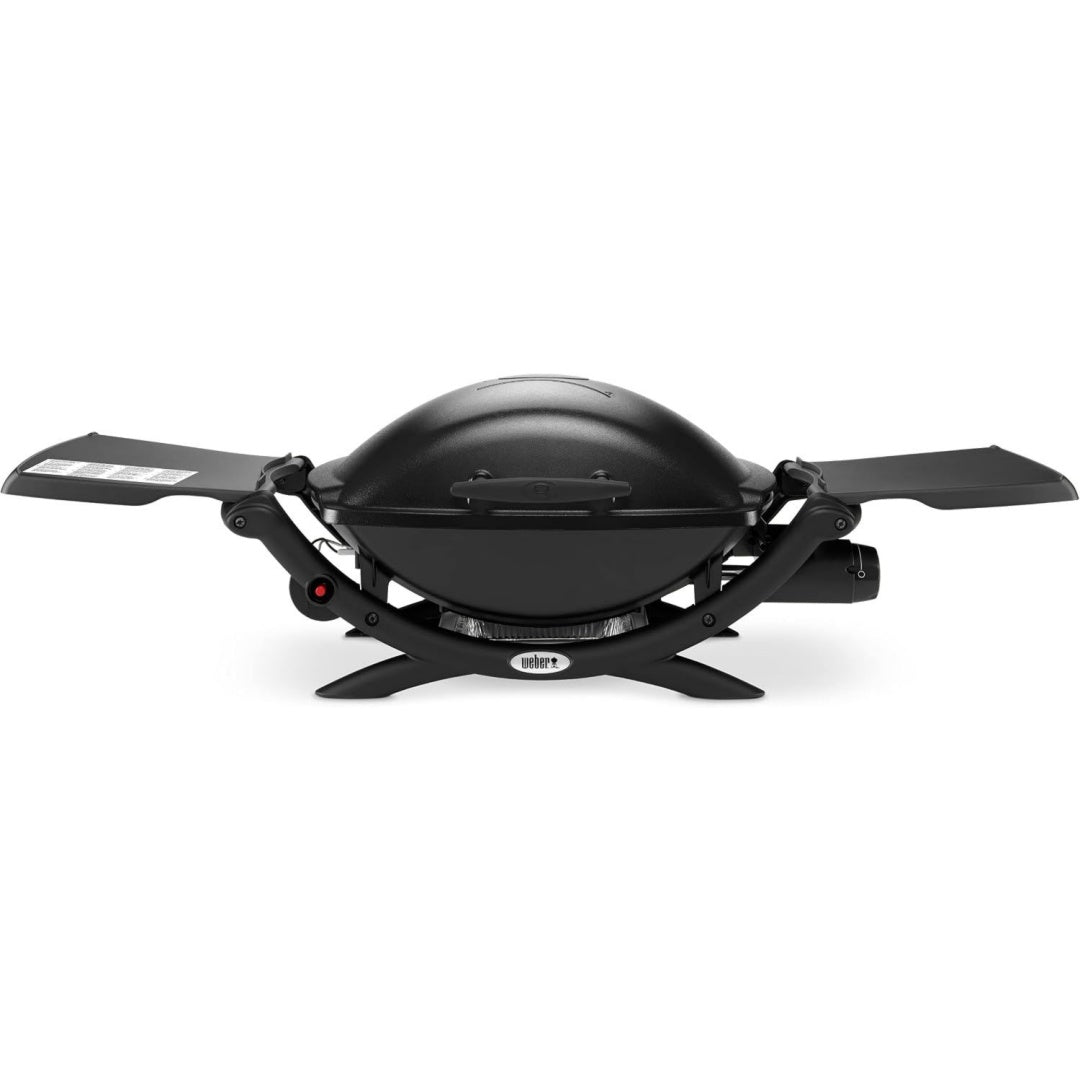 Gasgrill Schwarz 54 x 39cm Grillfaeche portabler BBQ Grill