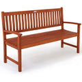 3-Sitzer Gartenbank FSC-Zertifiziert Wetterfest Rot holz 152x55cm 152cm Eukalyptus