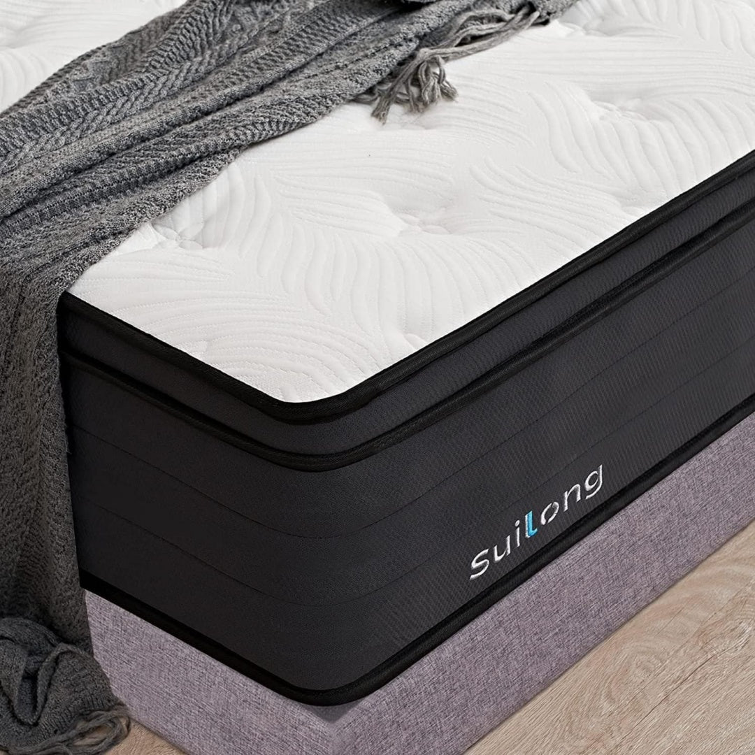 Suilong Luxus-Premium-Matratze Haerte H3 H4 Blau 180x200x30cm Produziert nach Deutschem Qualitaetsstandard 1.000er Tonnentaschenfederkernmatratze