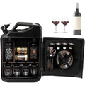 20L Kanister Mini Bar holz 36x17x47 cm Benzinkanister Form Mobile Bars Abschliessbare Minibar mit Faechern