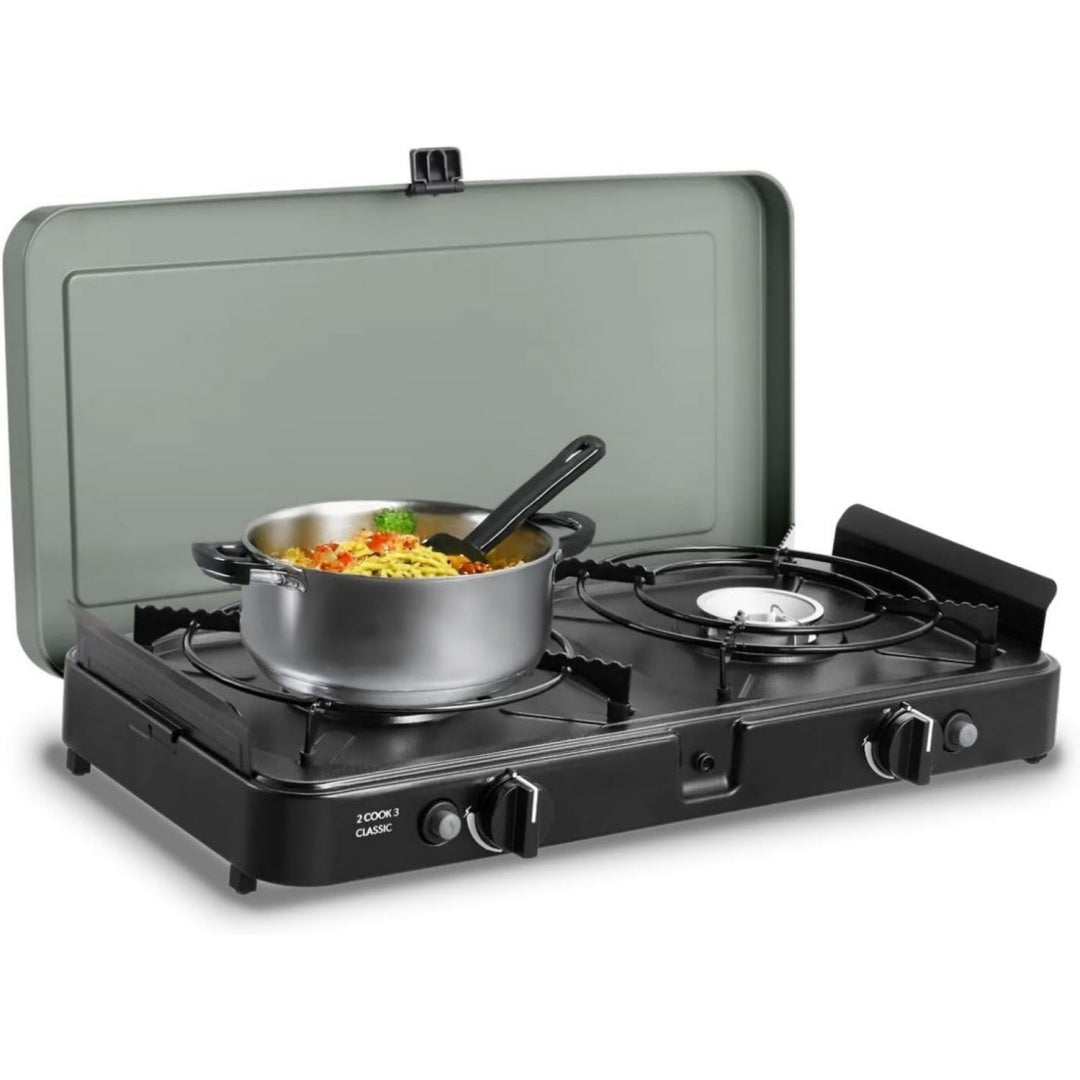 CADAC 2-Cook 3 Kocher Portabler Camping-Gaskocher 50 mbar Fuer draussen grillen