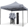 All Seasons Gazebos vollstaendig wasserdichtes Faltpavillon - Metallisch Grau 3x3m