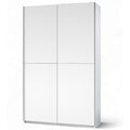 Eleganter Kleiderschrank/Garderobenschrank mit viel Stauraum - Vielseitiger Schwebetuerenschrank in - (B/H/T) Garderobenschrank in schmaler Bauform
